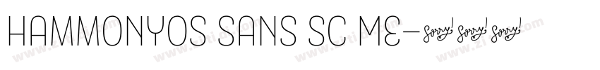 HammonyOS Sans Sc Me字体转换